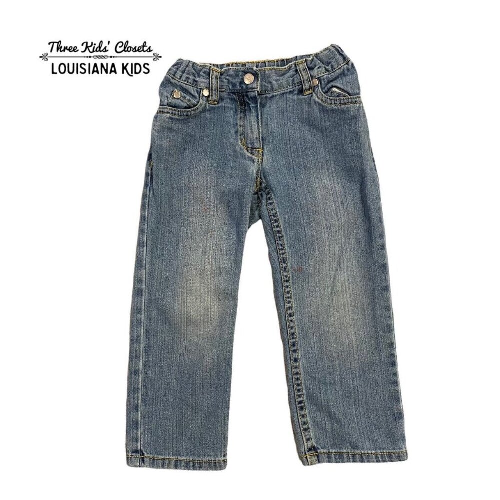 Hanna Andersson Sz 100 (4Y) Light Wash Jeans